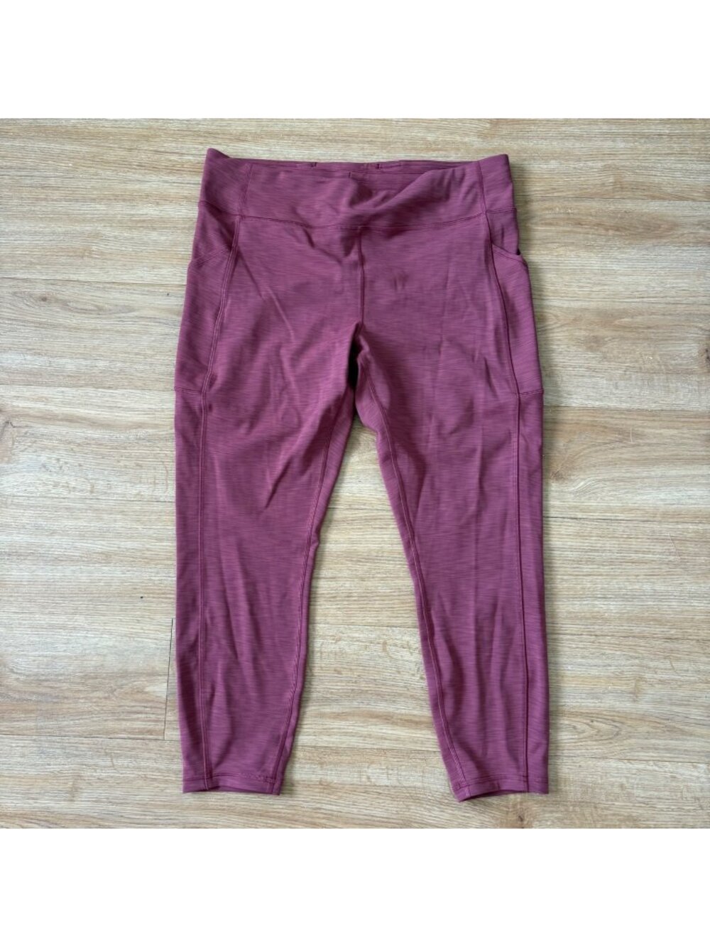 Lululemon Athletic Invigorate HR Tight Yoga Pants 25” Heathered Wine Size 16